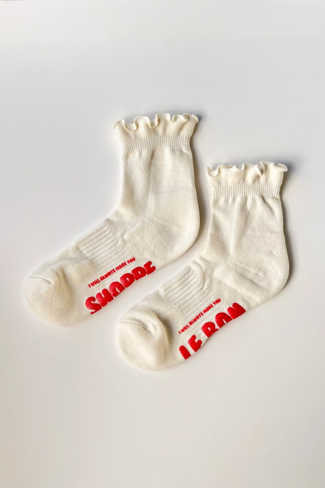 ruffled hugger crew socks