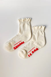 ruffled hugger crew socks