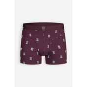 Burgundy percolator boxer brief