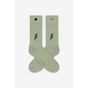 Green zilla socks