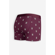 Burgundy percolator boxer brief