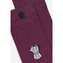 Afbeelding in Gallery-weergave laden, Burgundy percolator socks
