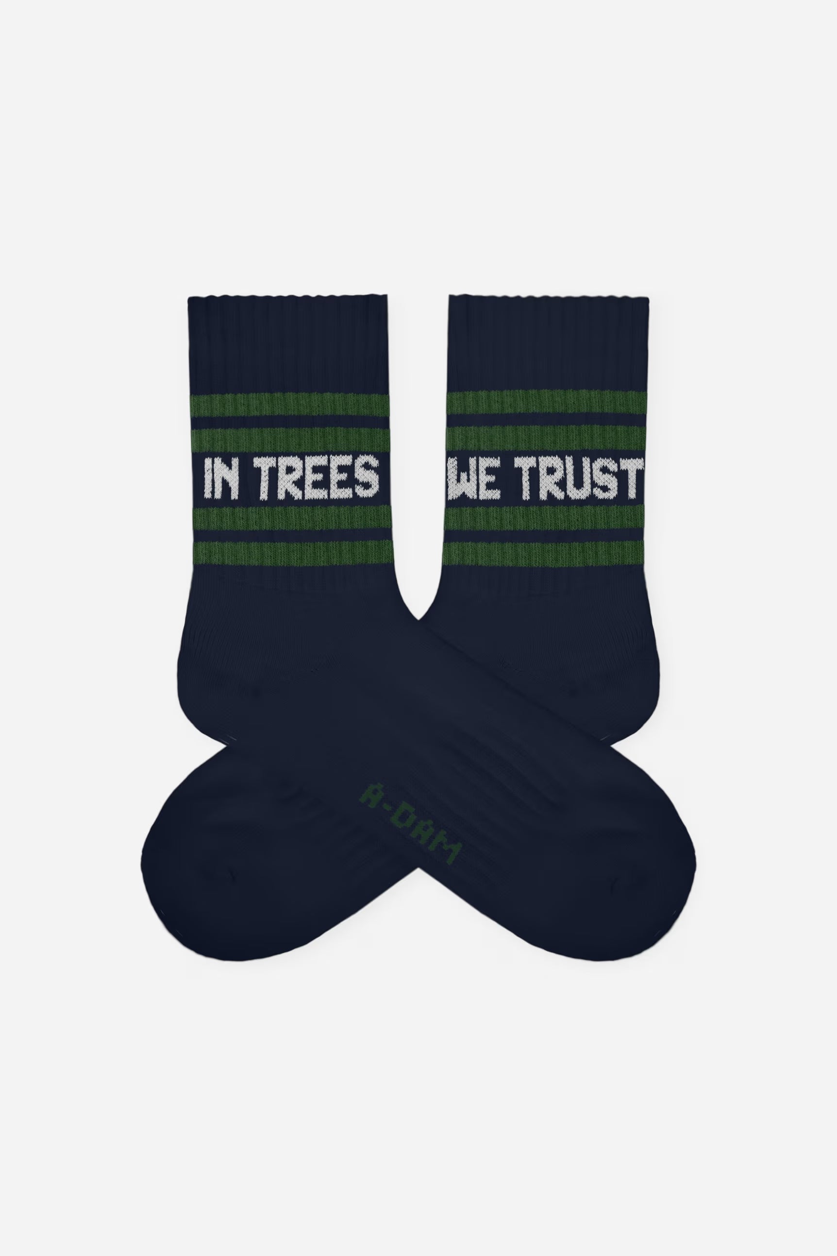 in trees we trust quarter crew socks