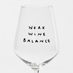 Work wine balance - wijnglas