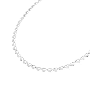 Ketting - Half heart silver