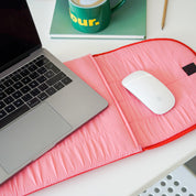puffy laptopsleeve - coral