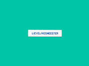Lievelingsmeester - Strijklabel op kaartje