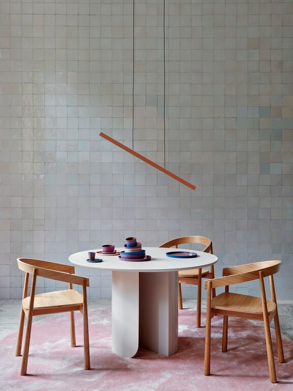 Plateau eettafel rond