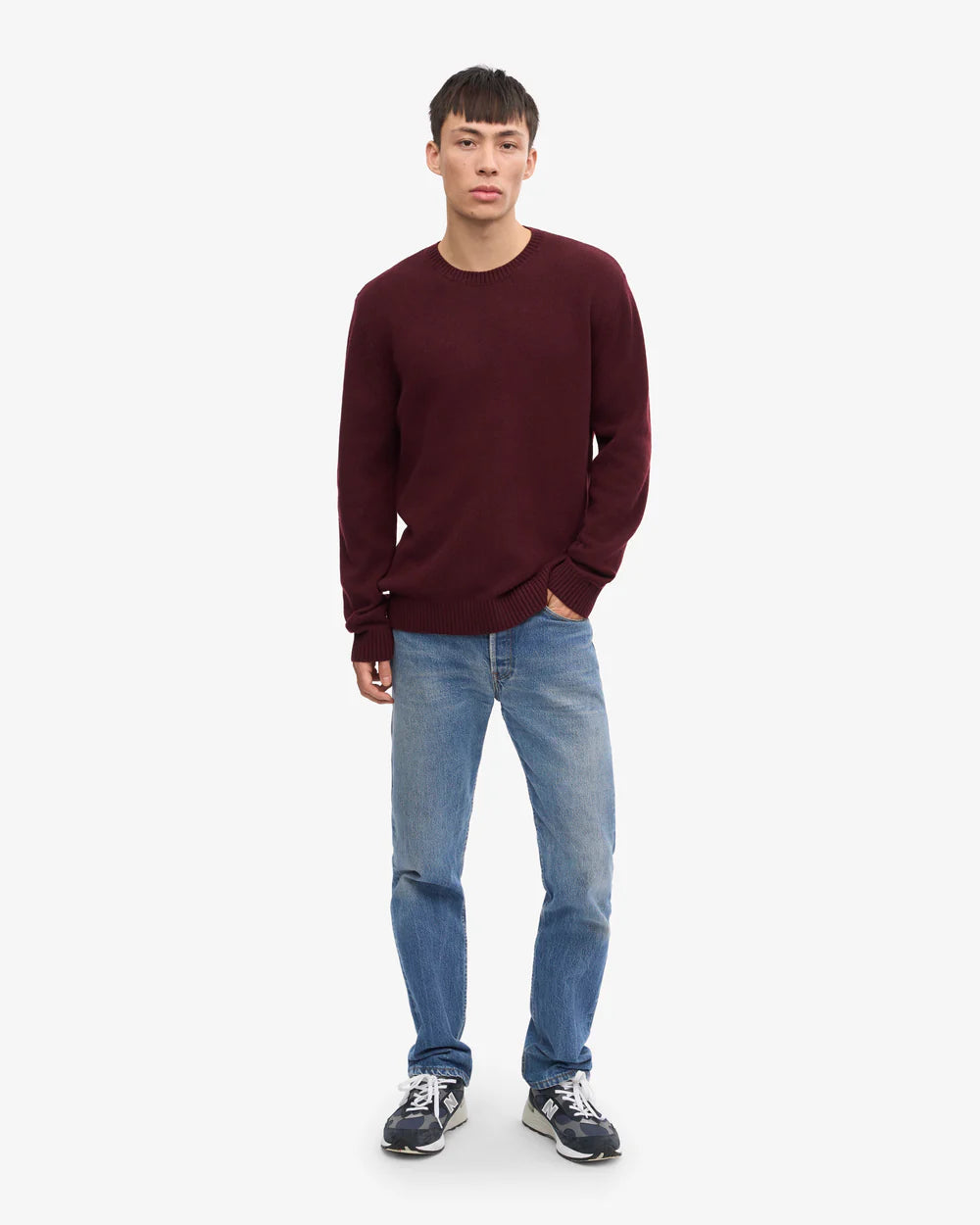 Classic merino wool crew