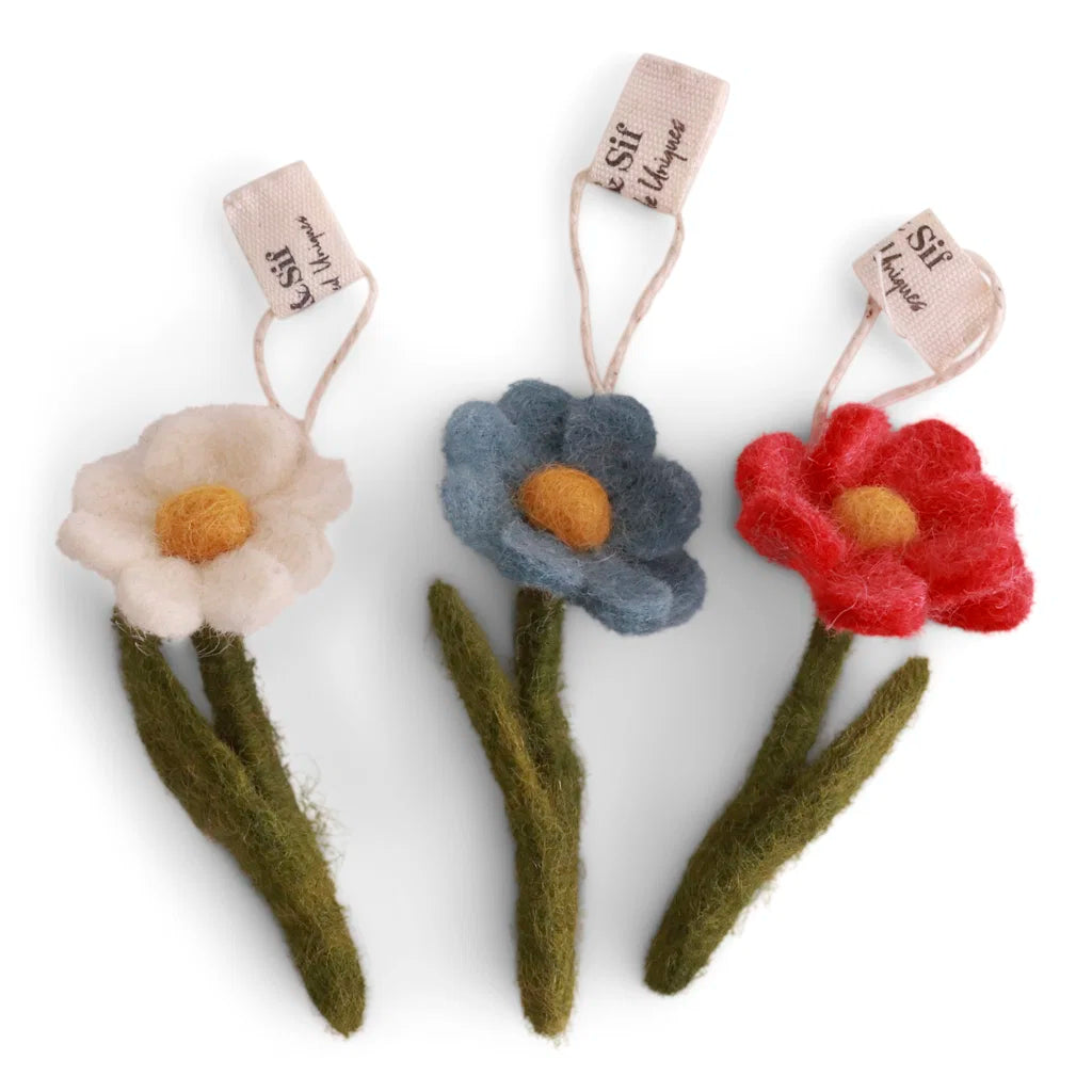mini anemone set/3 - gevilte bloem