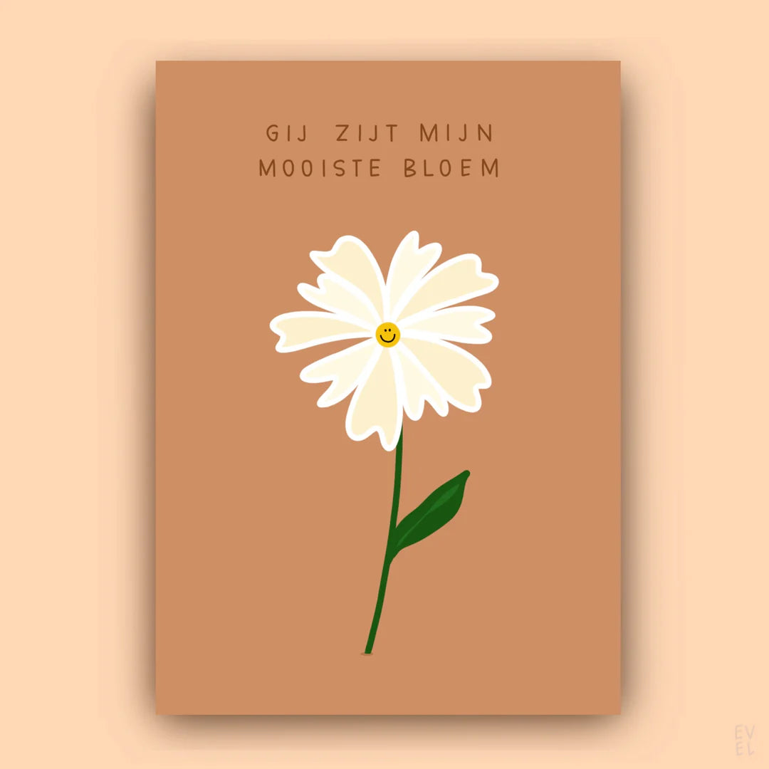Kaart - Mijn mooiste bloem
