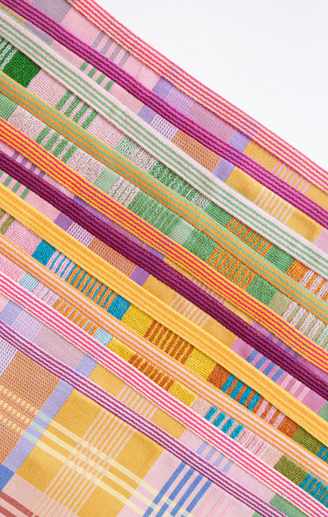 Theedoek odds & ends - wild weave orange