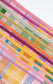 Theedoek odds & ends - wild weave orange