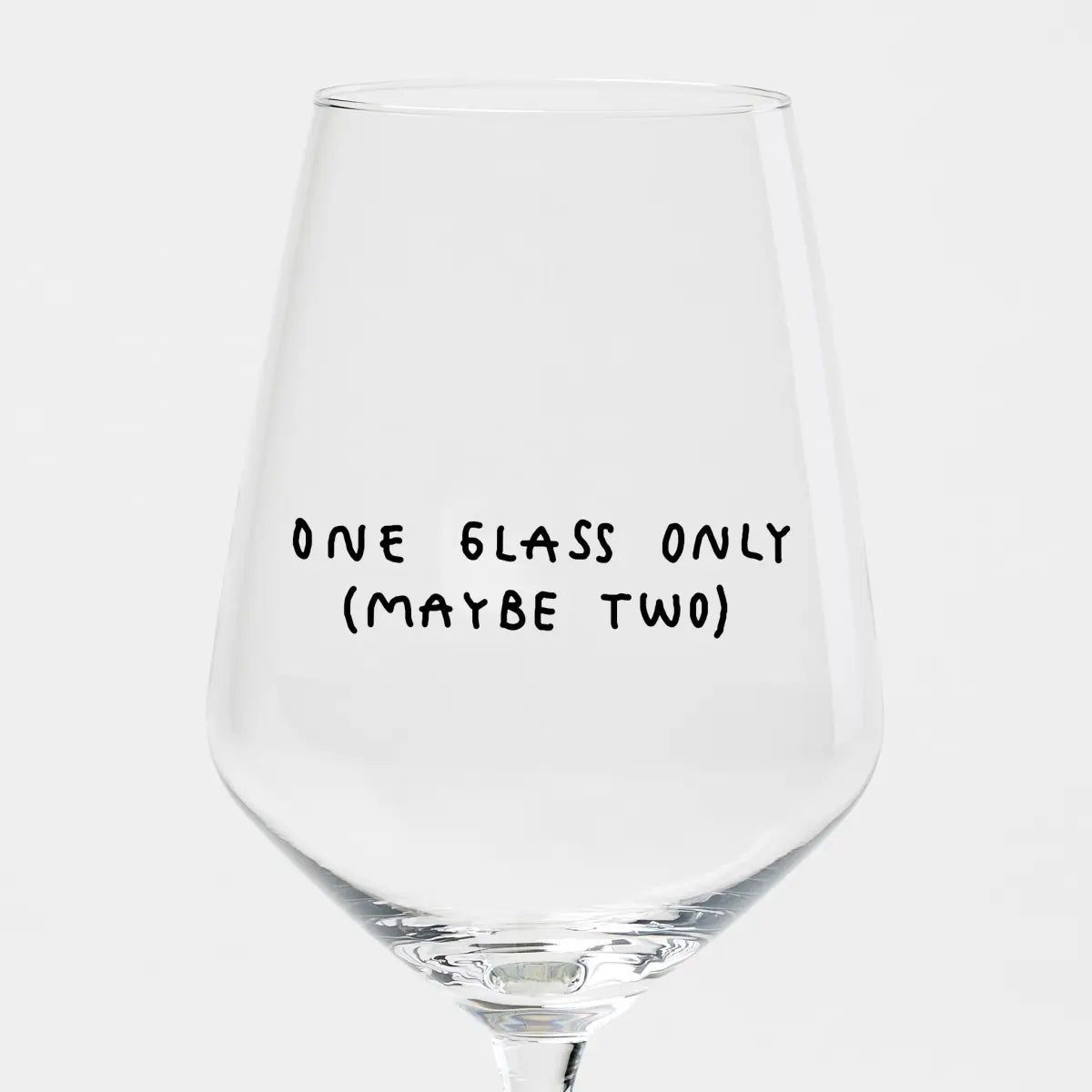one glass (maybe two) - wijnglas