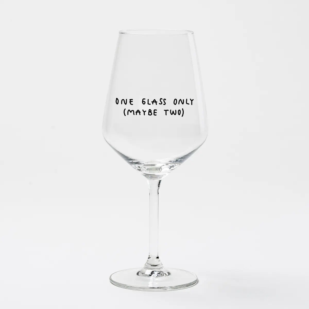 one glass (maybe two) - wijnglas