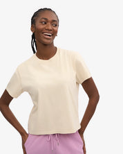 Organic boxy crop tee