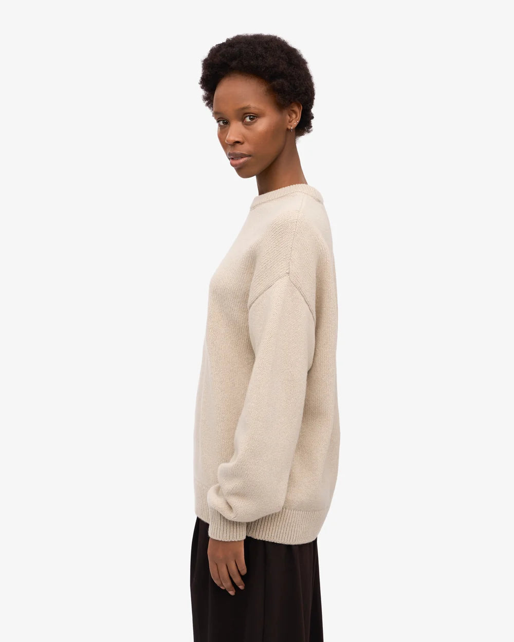 oversized merino wool crew unisex