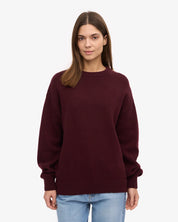 oversized merino wool crew unisex