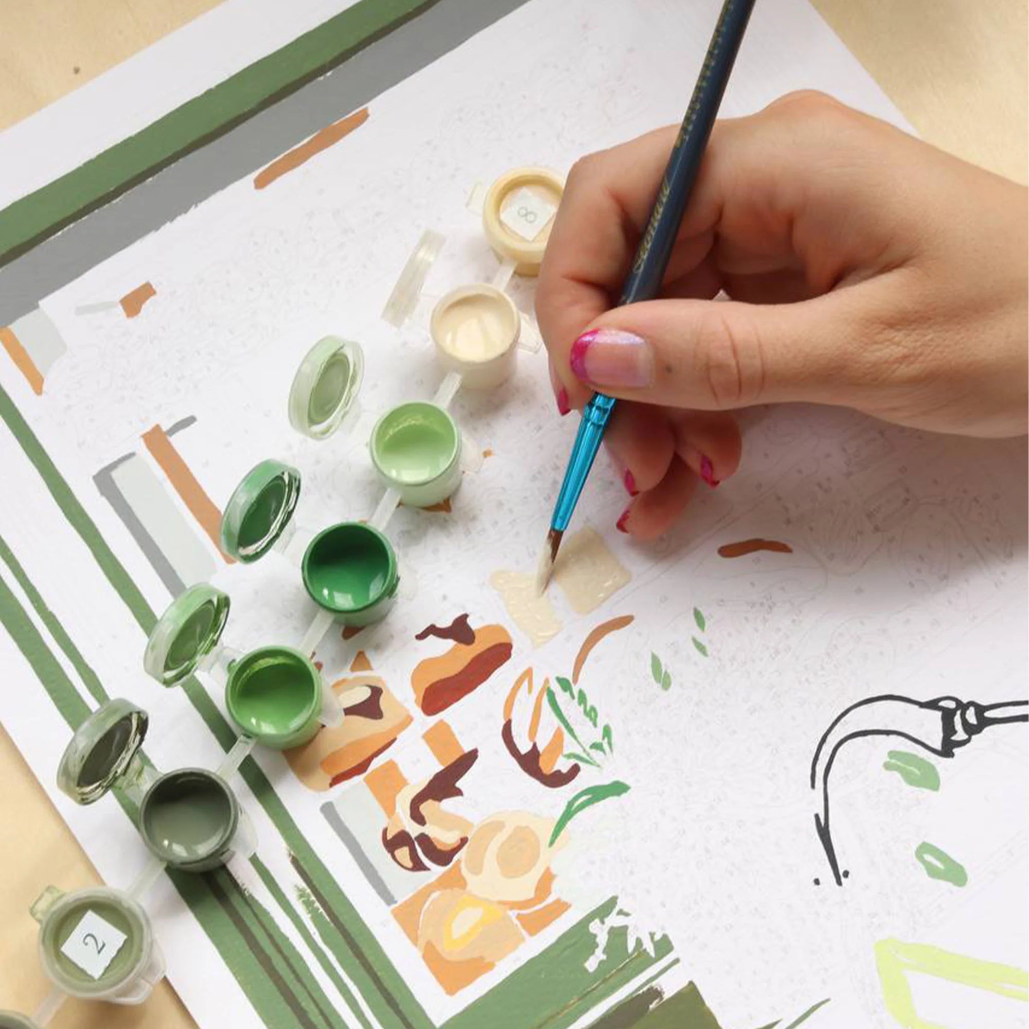 boulangeries parisiennes - paint by numbers kit