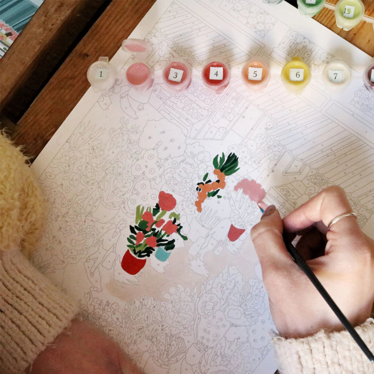 sip & paint by numbers