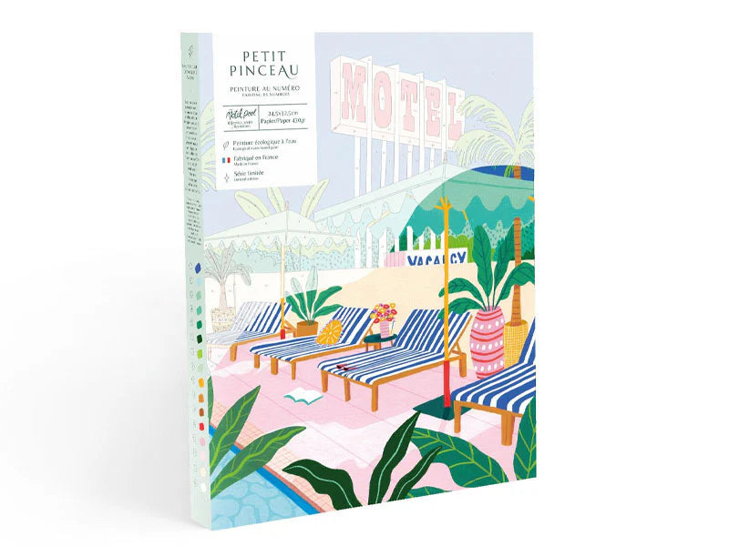 the motel pool - paint by numbers kit
