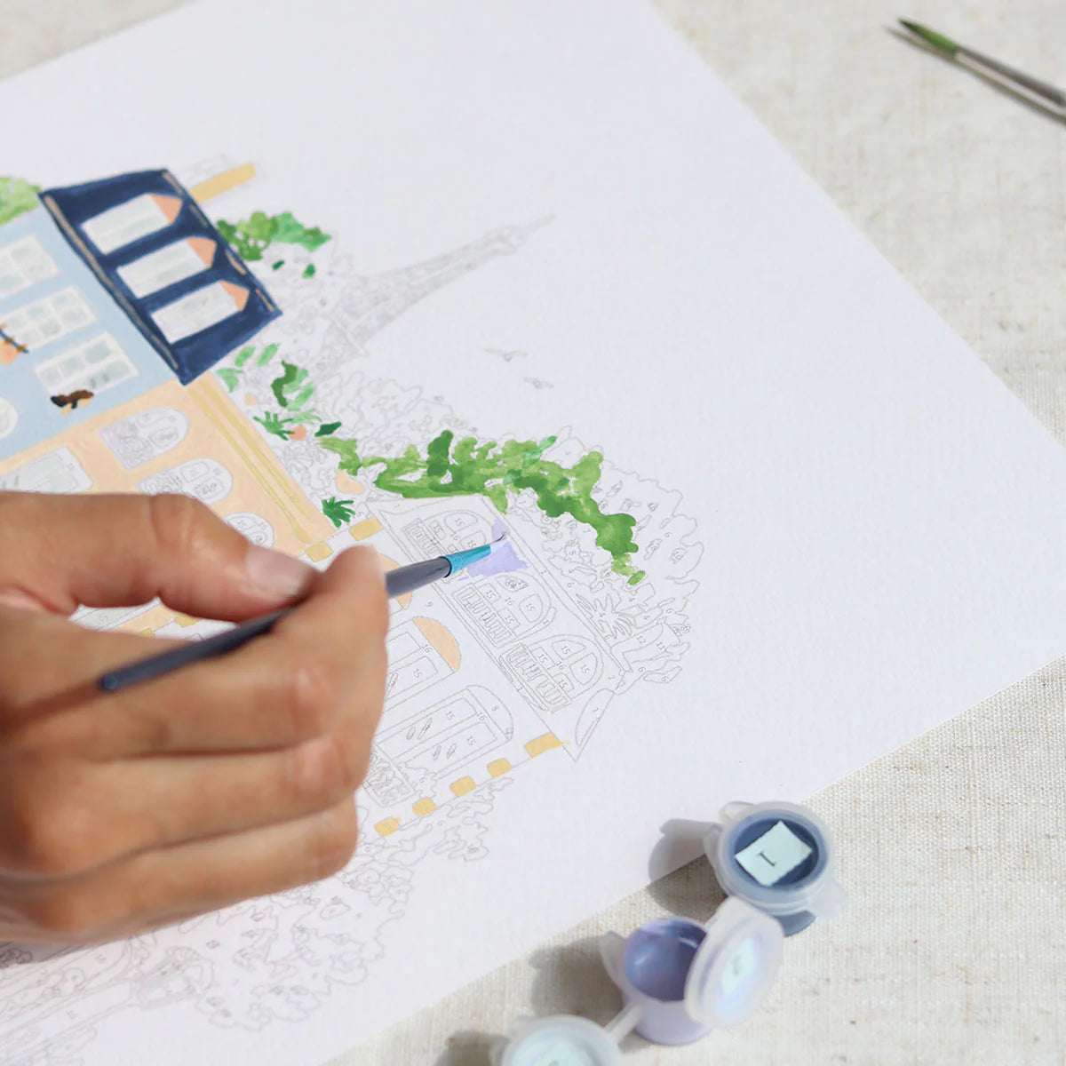 paris - paint by numbers kit