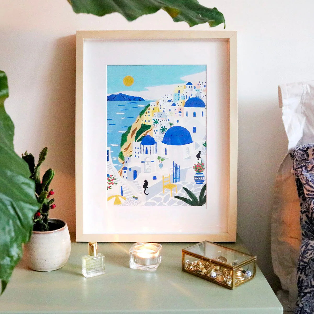 santorini - paint by numbers kit
