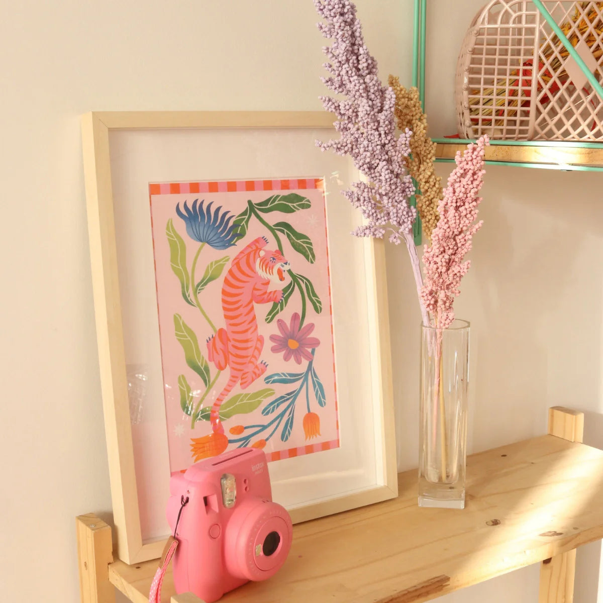 tigre fleuri - paint by numbers kit