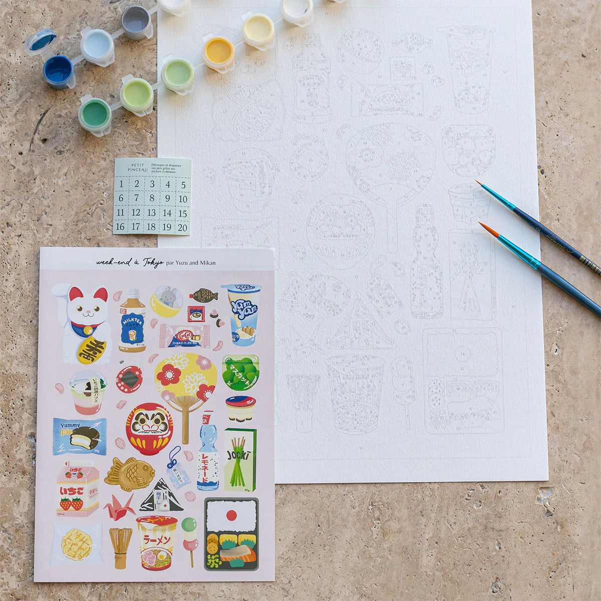 week end in tokyo - paint by numbers kit