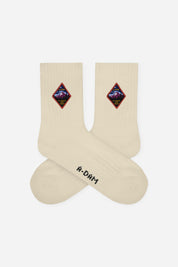 patch trees quarter crew socks
