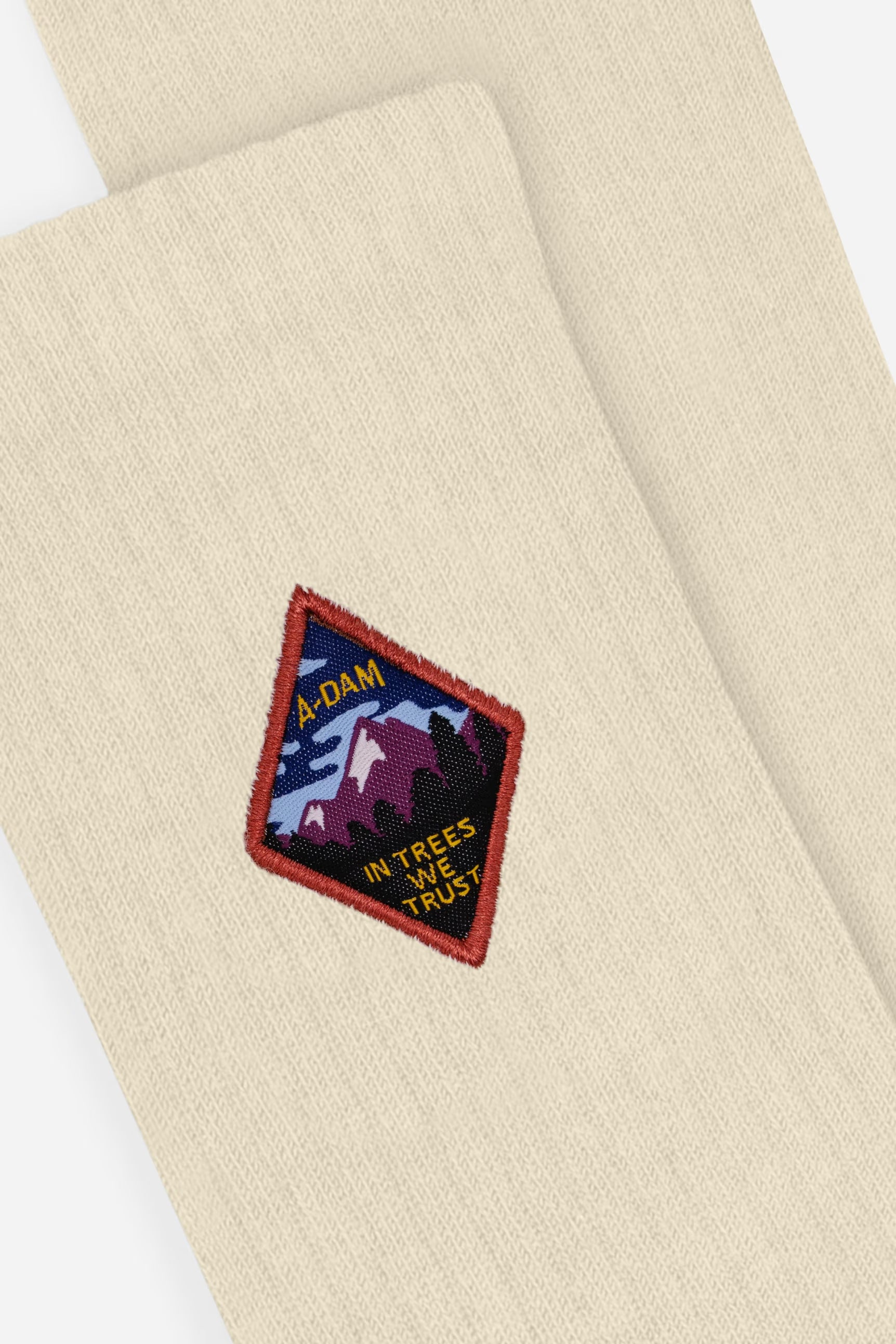 patch trees quarter crew socks