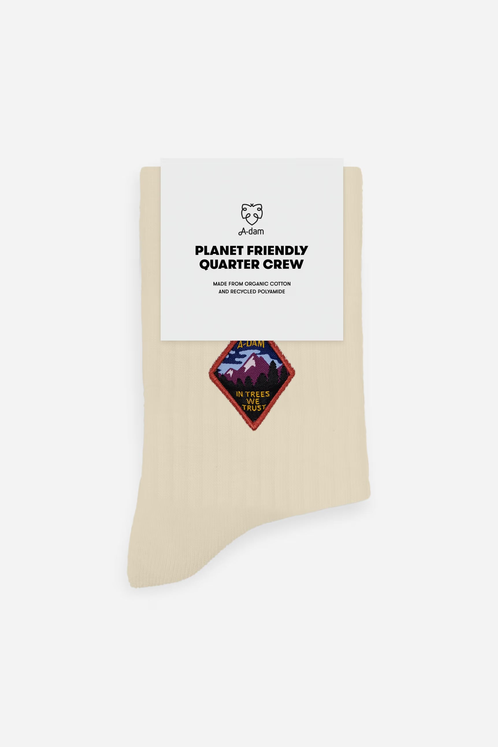 patch trees quarter crew socks