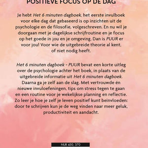 Het 6 minuten dagboek - peach