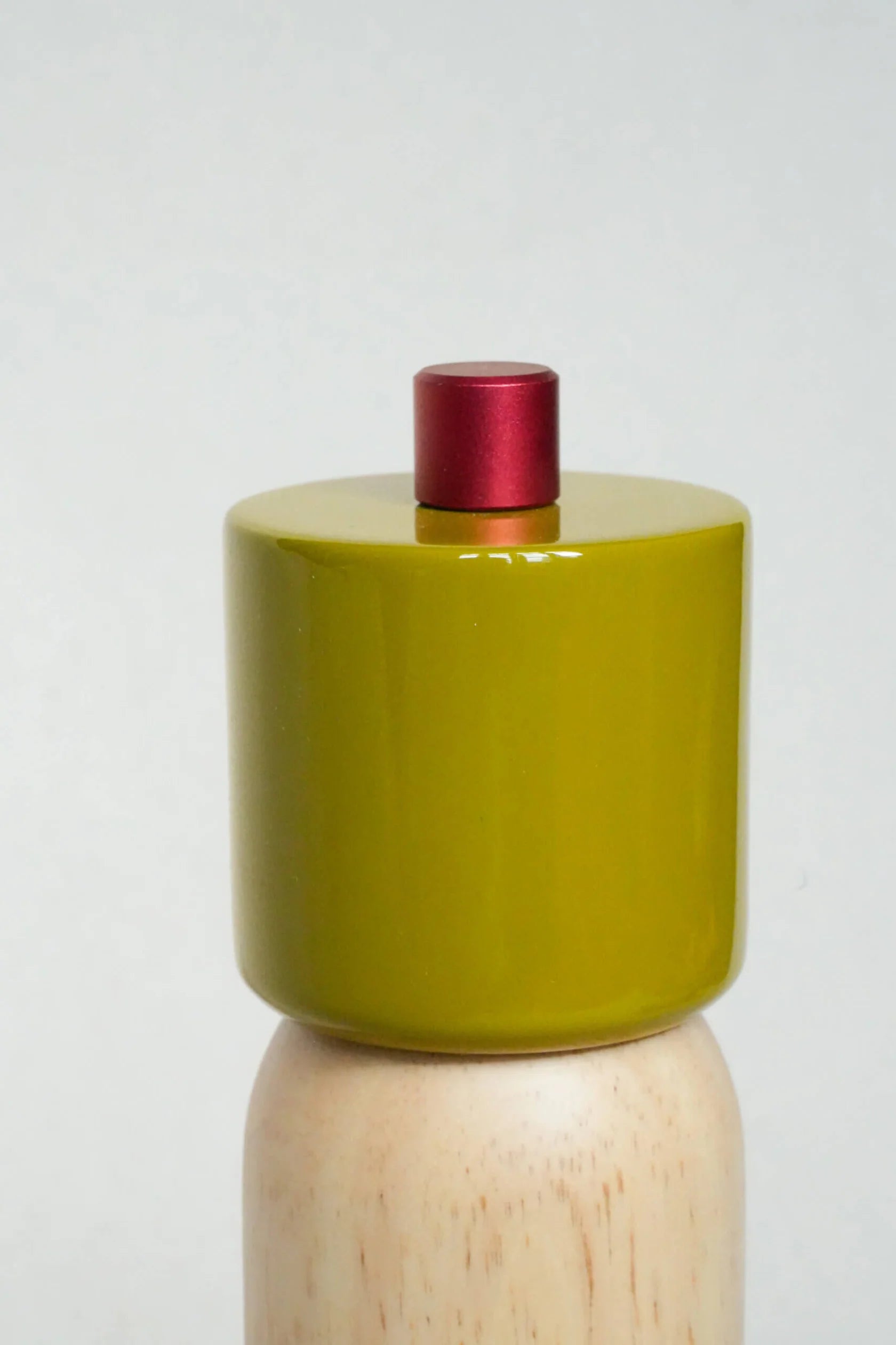 peper- en zoutmolen - olijf & rood