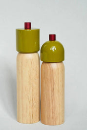 peper- en zoutmolen - olijf & rood