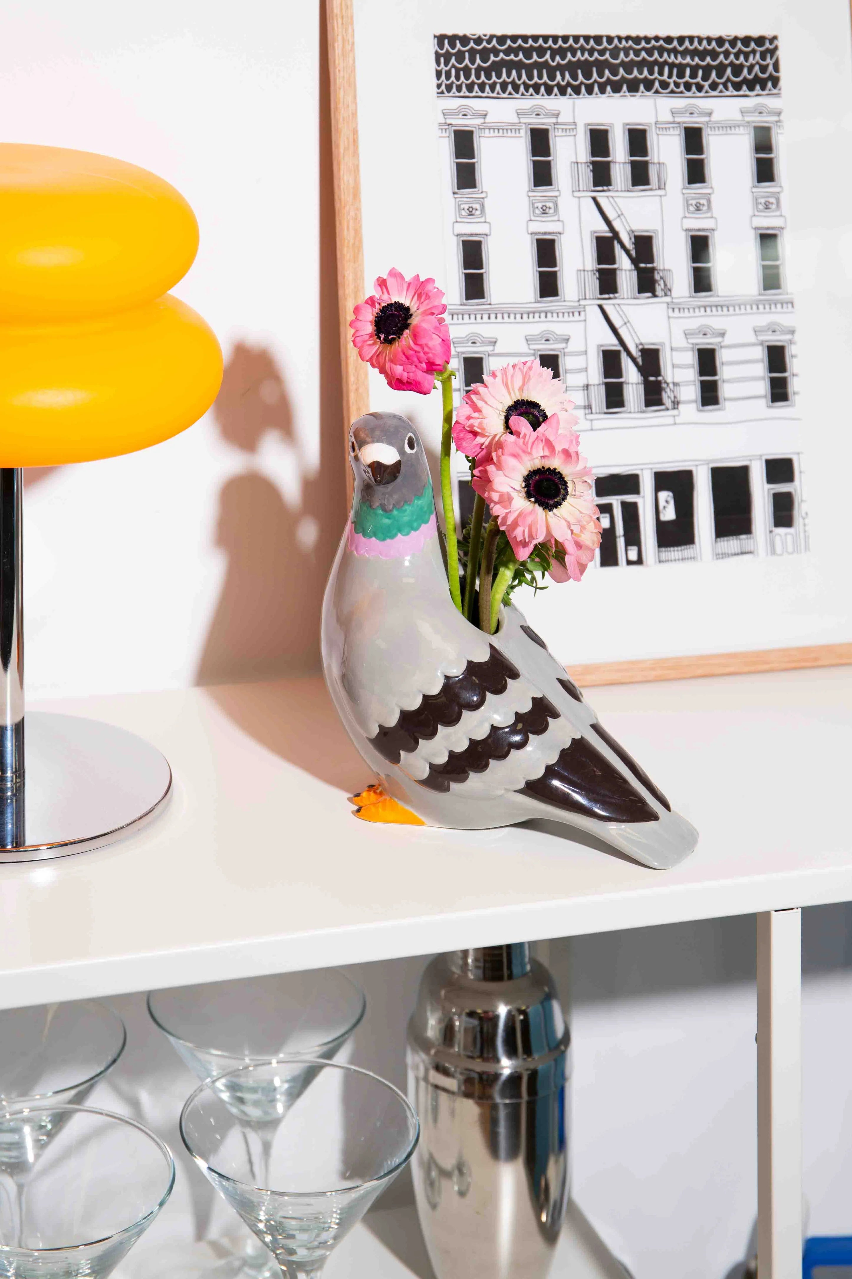 pigeon vase