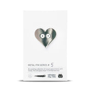 silver heart - pin
