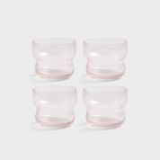 circus glass s/4 - pink