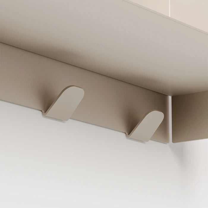 pli wall shelf with hooks