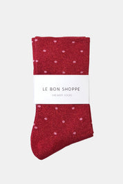polka dot glitter socks