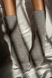 polka dot glitter socks