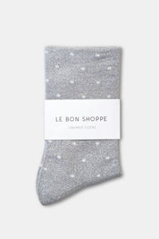 polka dot glitter socks