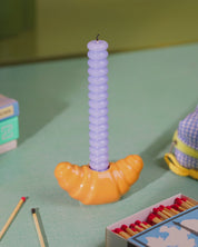 croissant - candle holder