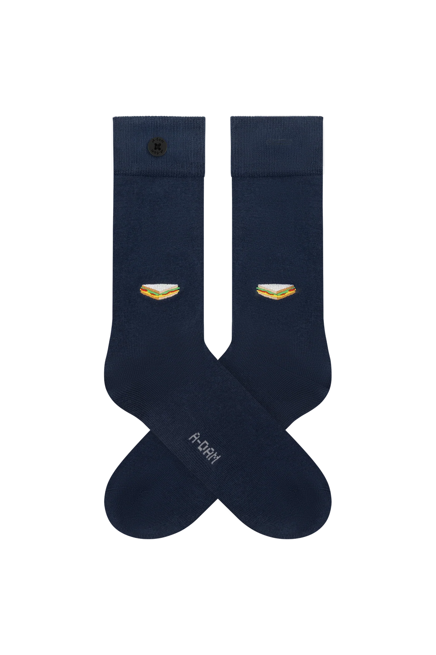 sandwich navy socks