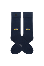 sandwich navy socks