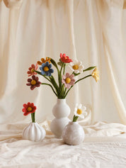 simple flower dusty rose - gevilte bloem