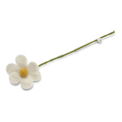 simple white flower - gevilte bloem