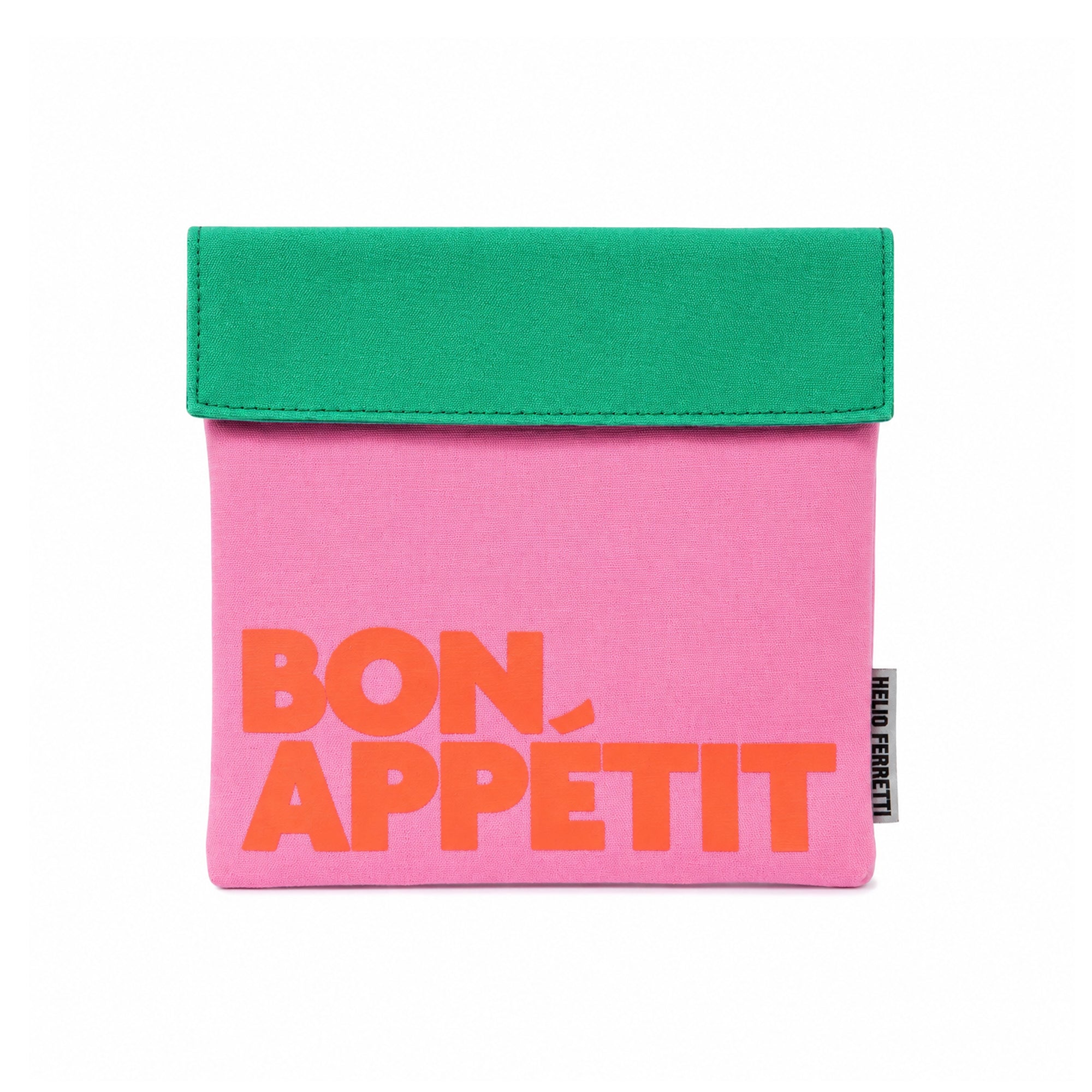 bon appétit pink - herbruikbare snackbag