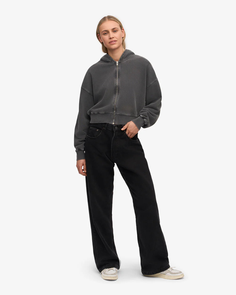 Organic crop zip hood