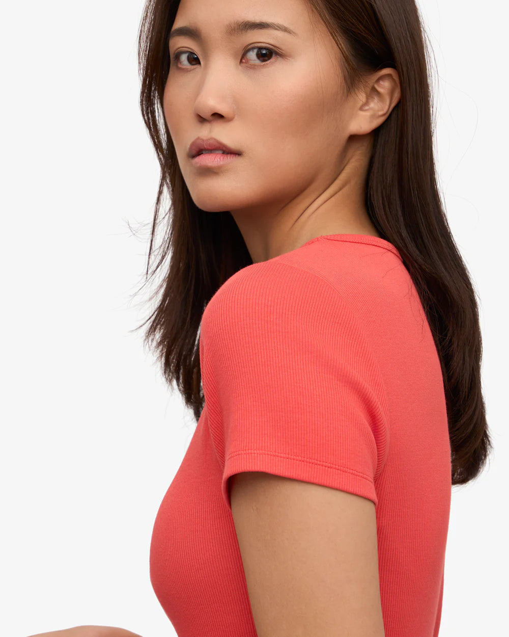 Women organic rib t-shirt